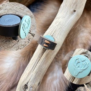 "Wild-Liebe" Lederring "Light Green Effect" ein Original aus dem Hause "Wild-Liebe"