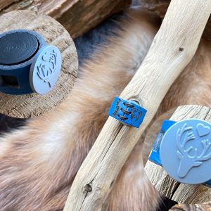 "Wild-Liebe" Lederring "Shades of Blue" ein Original aus dem Hause "Wild-Liebe"