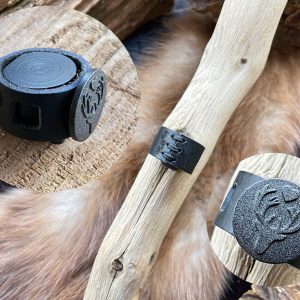 "Wild-Liebe" Lederring "Black Stone" das Original