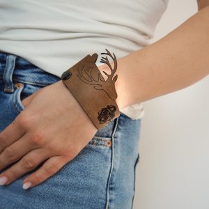 "Wild-Liebe" High Class Lederarmband "Rose" aus der "Time to get wild" Serie