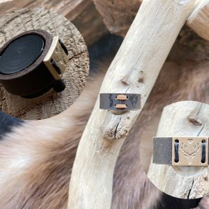 "Wild-Liebe" Lederring "Rectangular Deer"