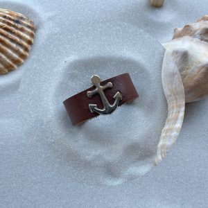 "Wild-Liebe" Lederring „Anchor“ aus der Serie „Maritim“