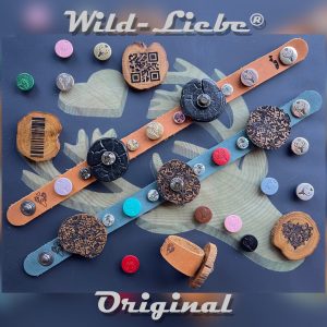 "Wild-Liebe" Lederarmband „Clip it on"