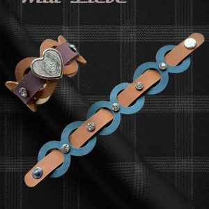 "Wild-Liebe" Lederarmband „Rings"