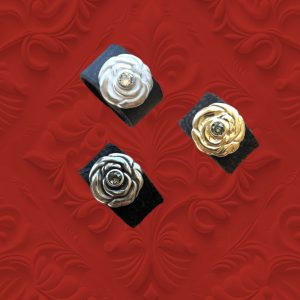 "Wild-Liebe" Lederring "Crystal Rose"