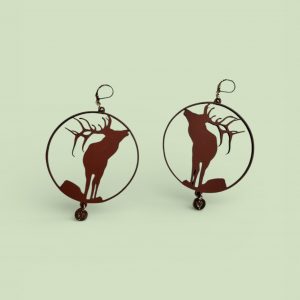 elevenseventeen by "Wild-Liebe" Leder Ohrringe "Hirsch"